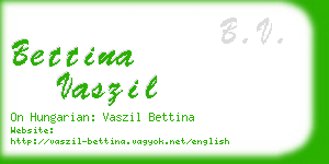 bettina vaszil business card